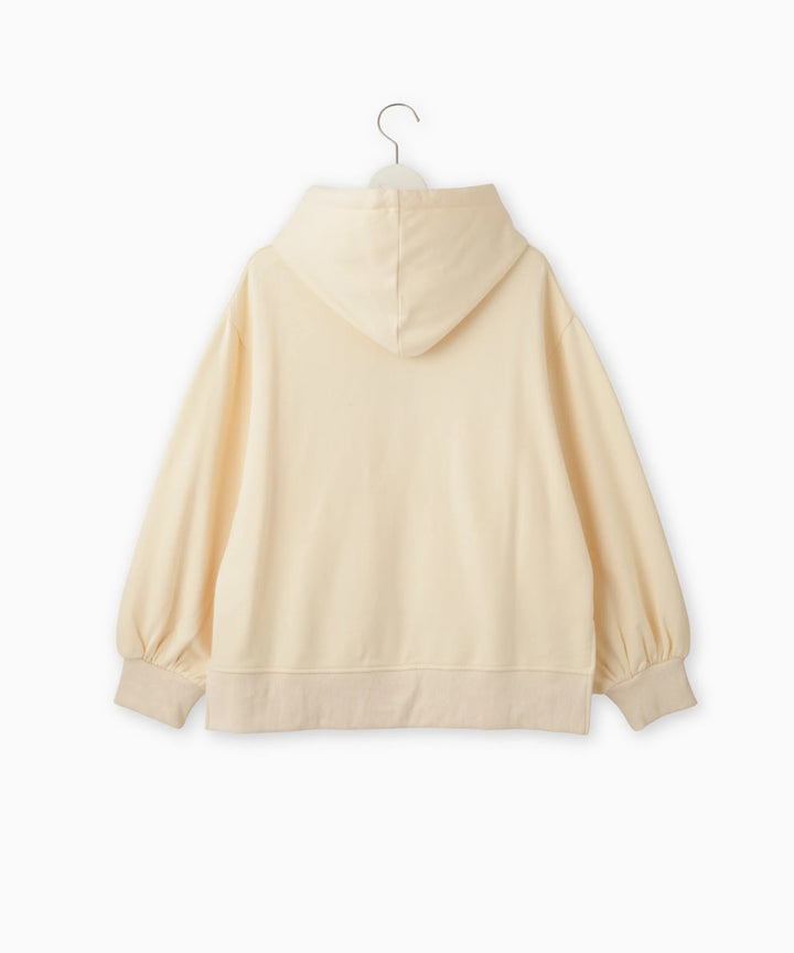 スパンコール刺繍スウェットパーカー