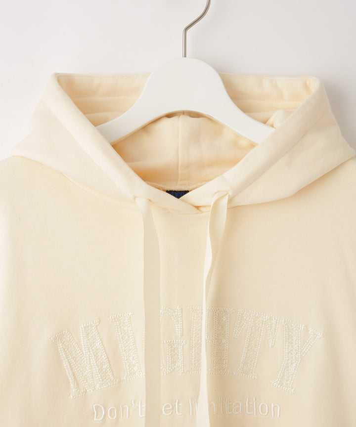 スパンコール刺繍スウェットパーカー