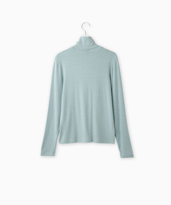 ウール混ベアテレコハイネックインナー