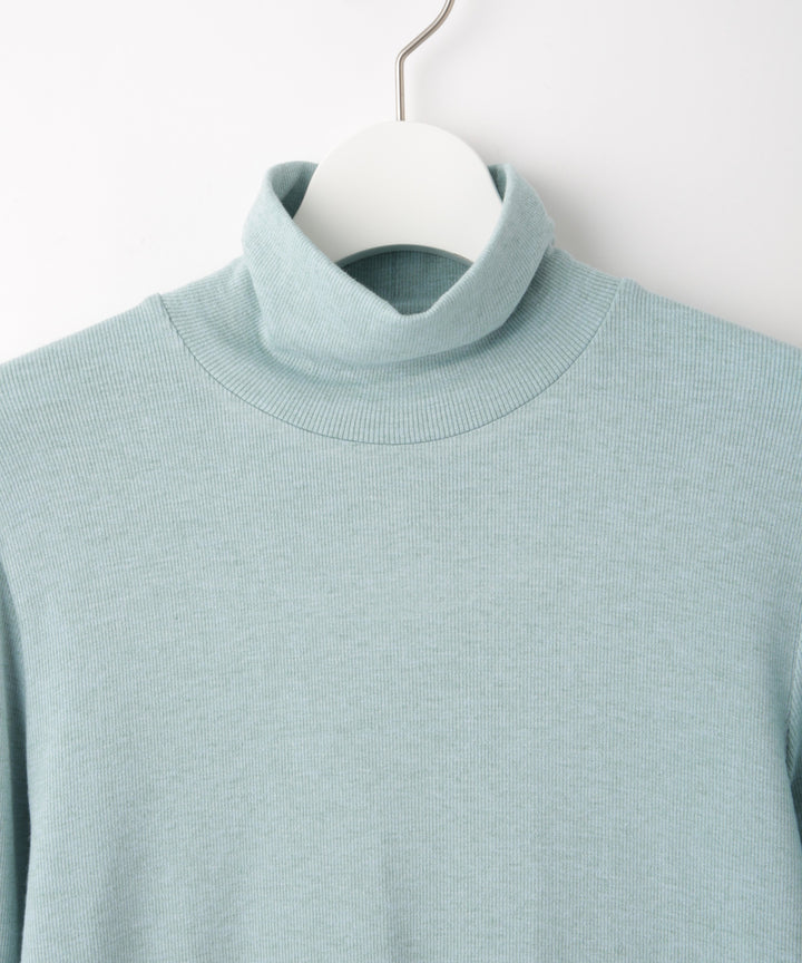 ウール混ベアテレコハイネックインナー