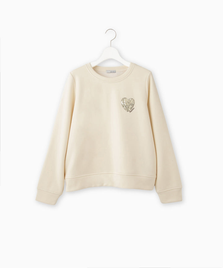 ハート刺繍スウェット