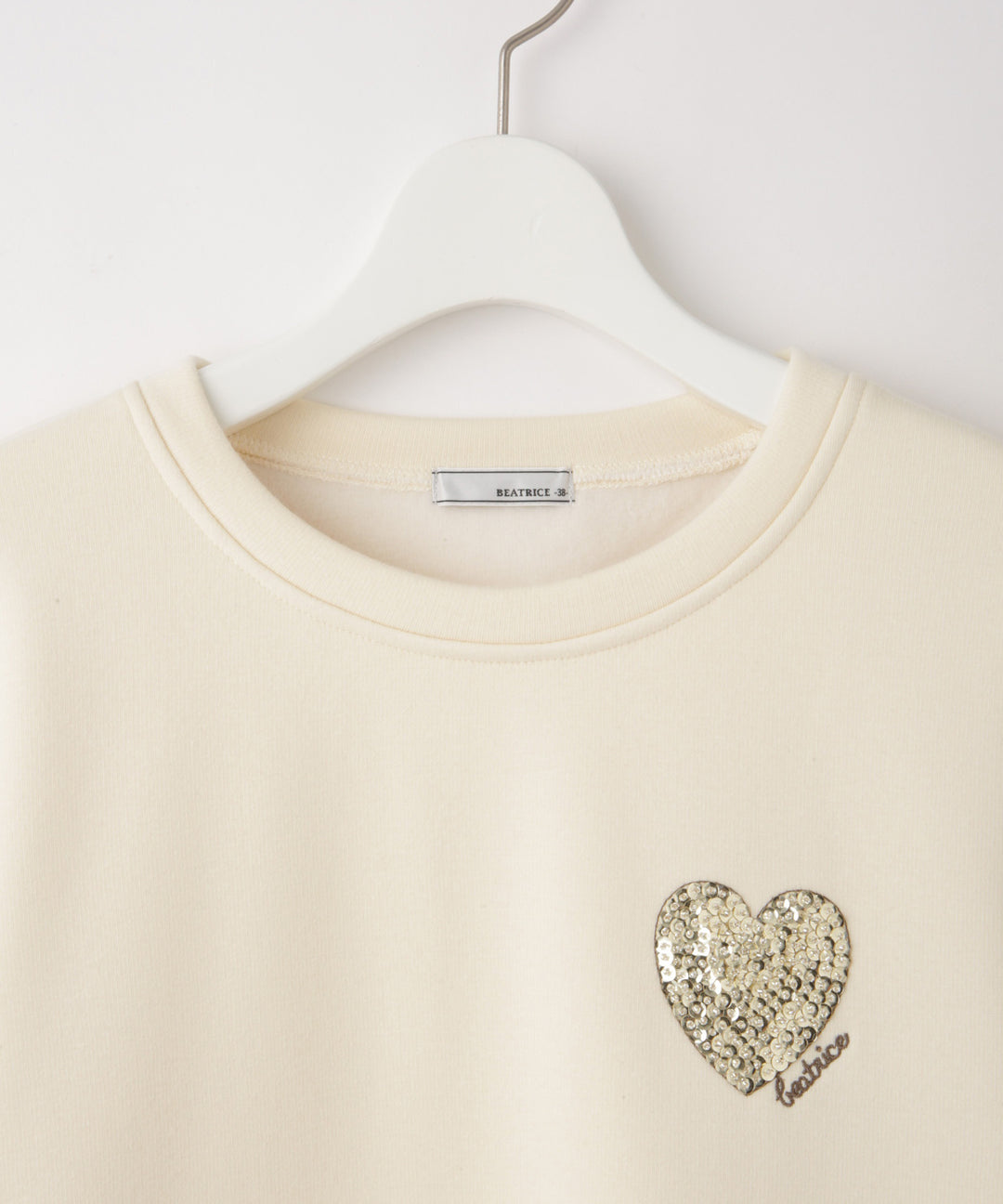 ハート刺繍スウェット
