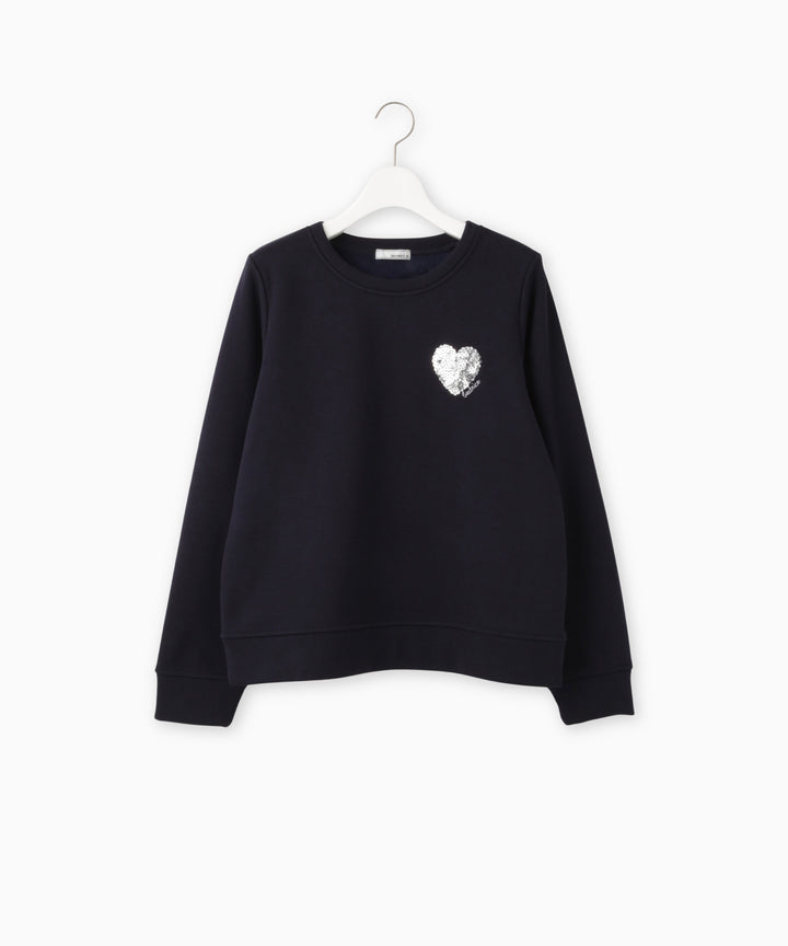 ハート刺繍スウェット