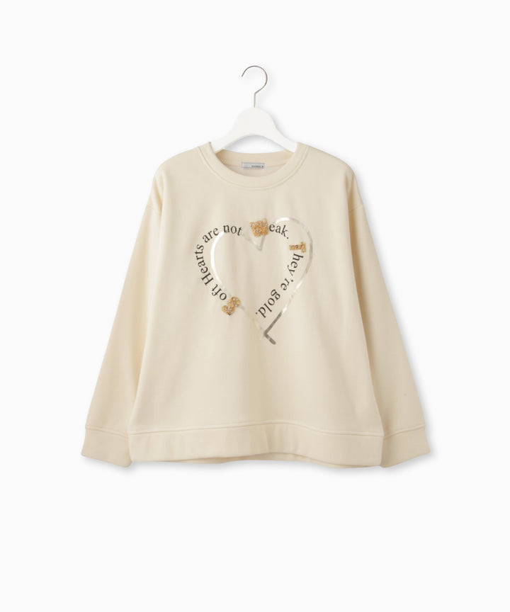 BIGハートモチーフスウェット