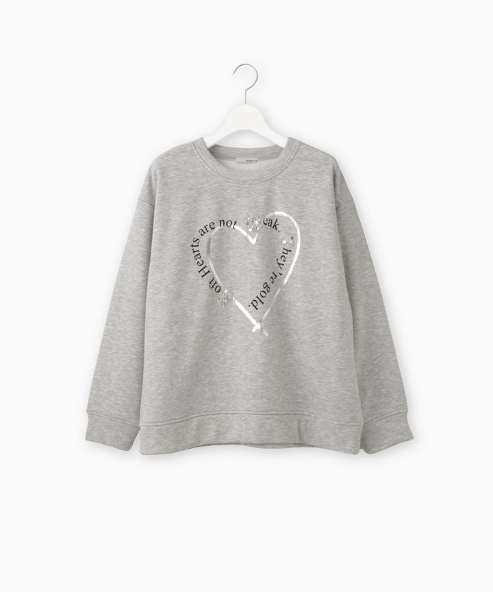 BIGハートモチーフスウェット