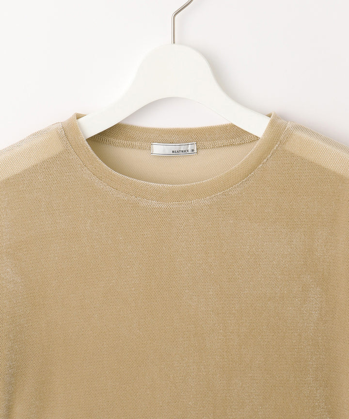 メッシュベロアTシャツ