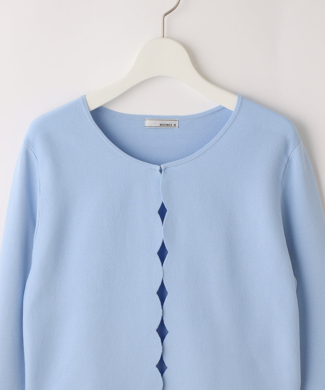 スカラップショートカーディガン