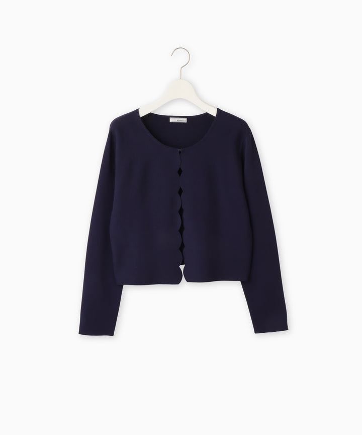 スカラップショートカーディガン