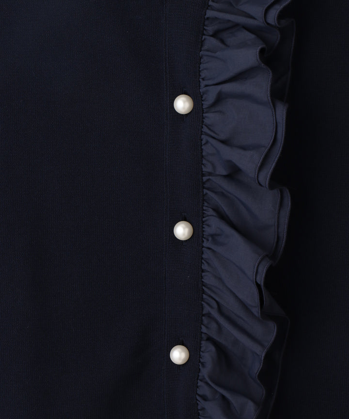 フリルデザインカーディガン