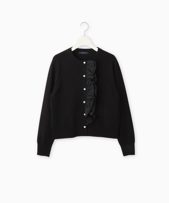 フリルデザインカーディガン