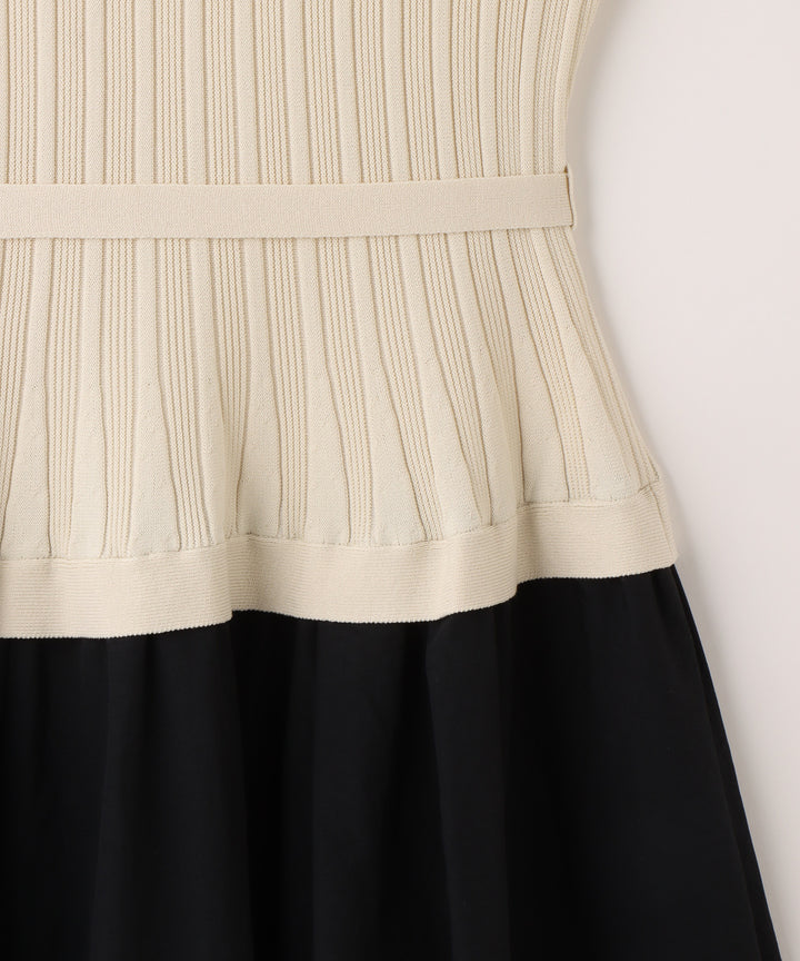 ウエストベルトドッキングワンピース