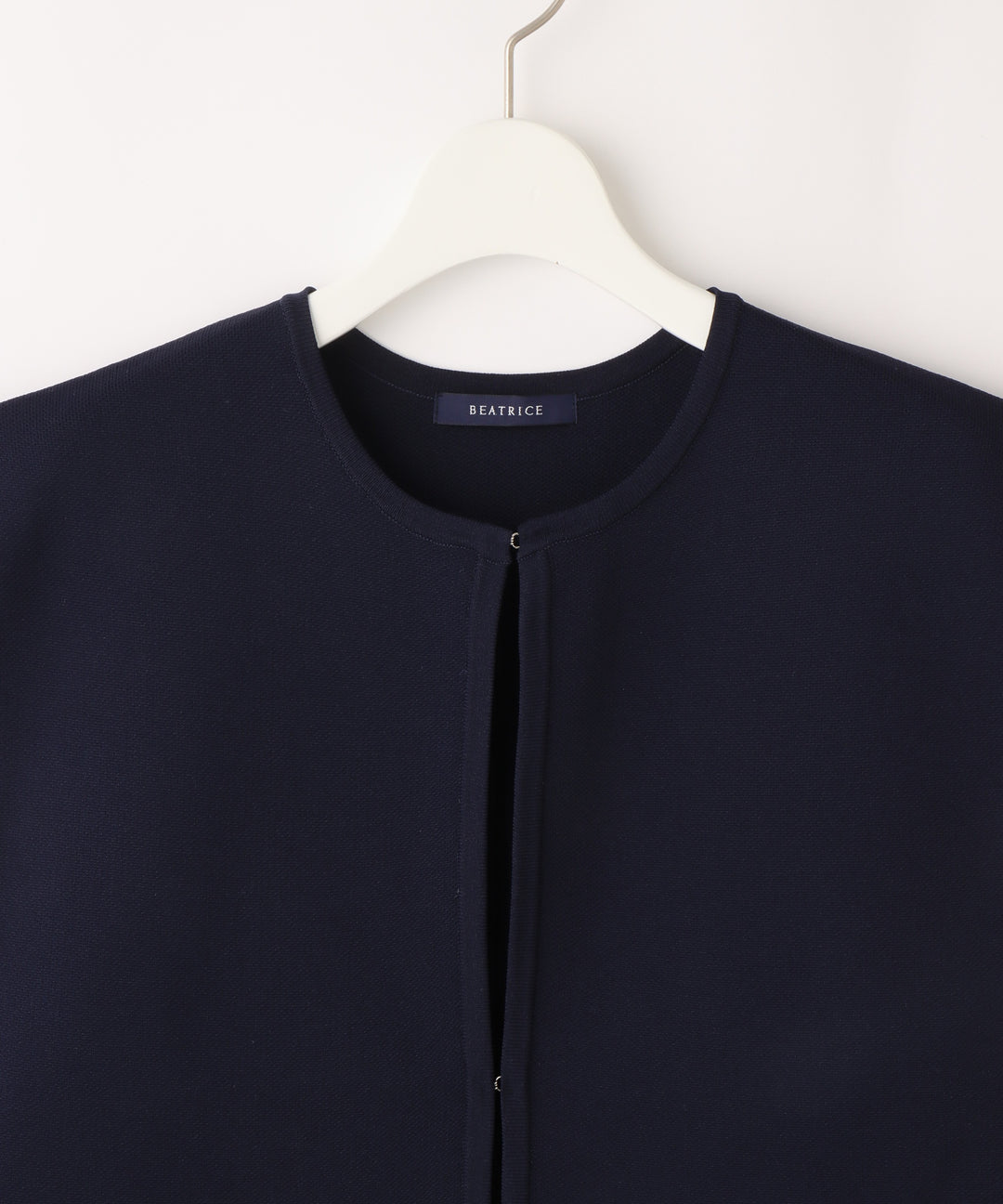 フラワーモチーフポケットニットジレ