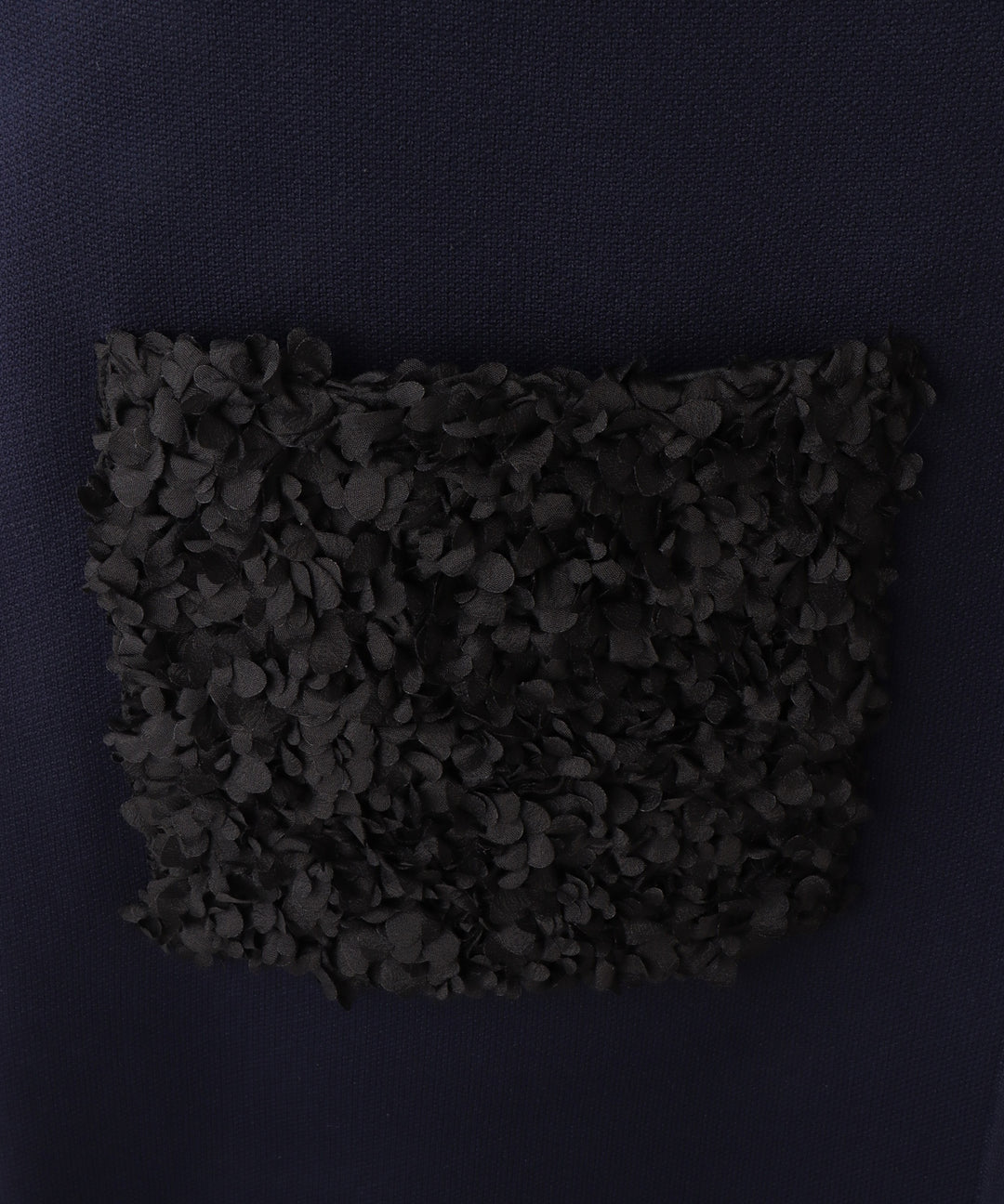 フラワーモチーフポケットニットジレ