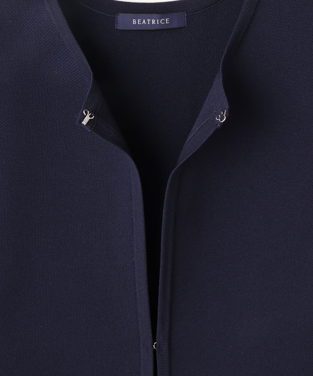 フラワーモチーフポケットニットジレ