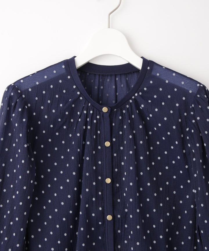 ドットシアーカーディガン