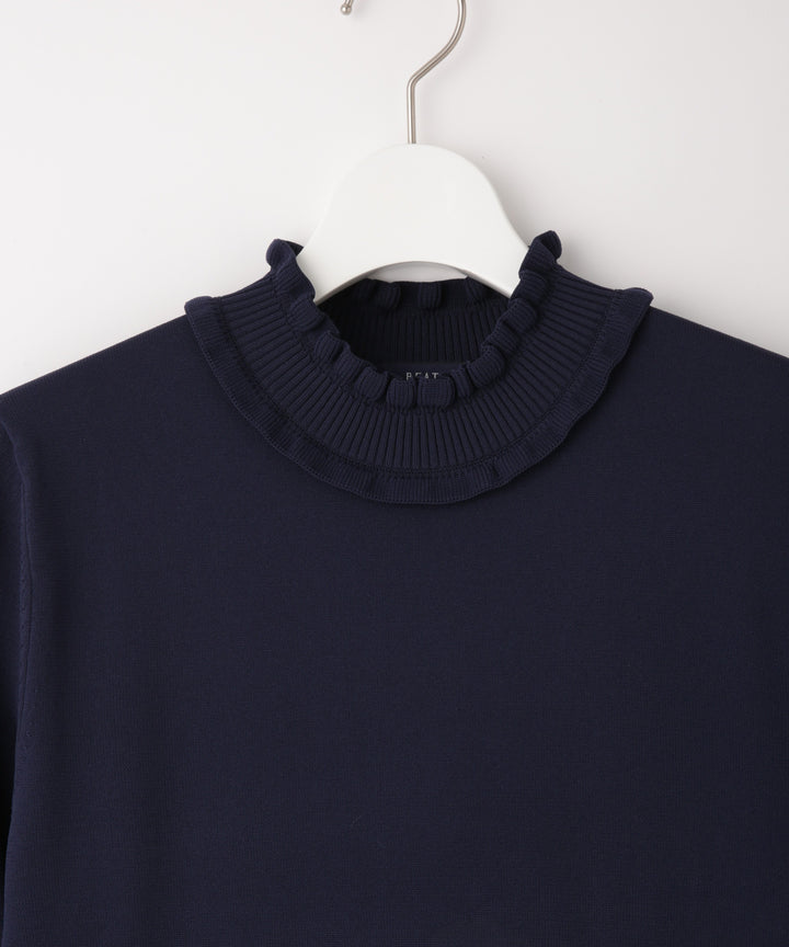 異素材ドッキングワンピース