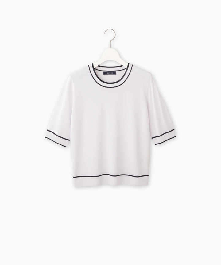 ダブルラインニットプルオーバー