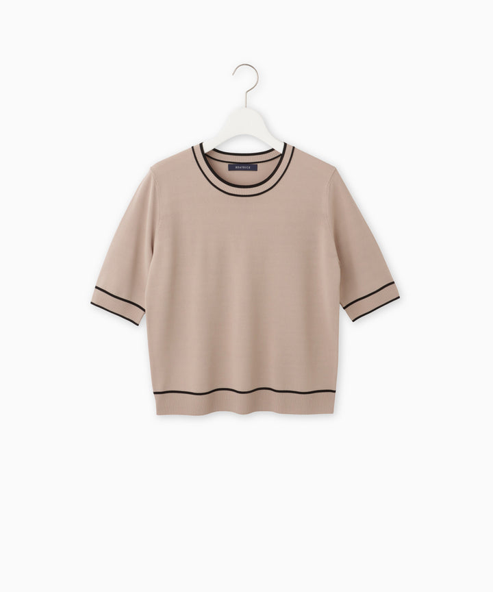 ダブルラインニットプルオーバー