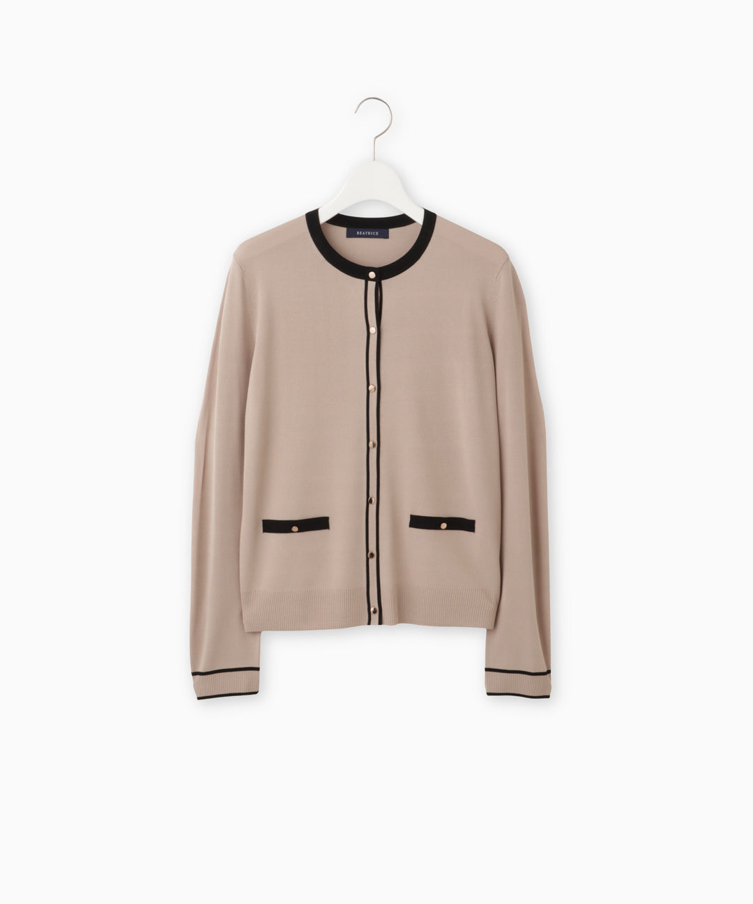 配色ラインニットカーディガン