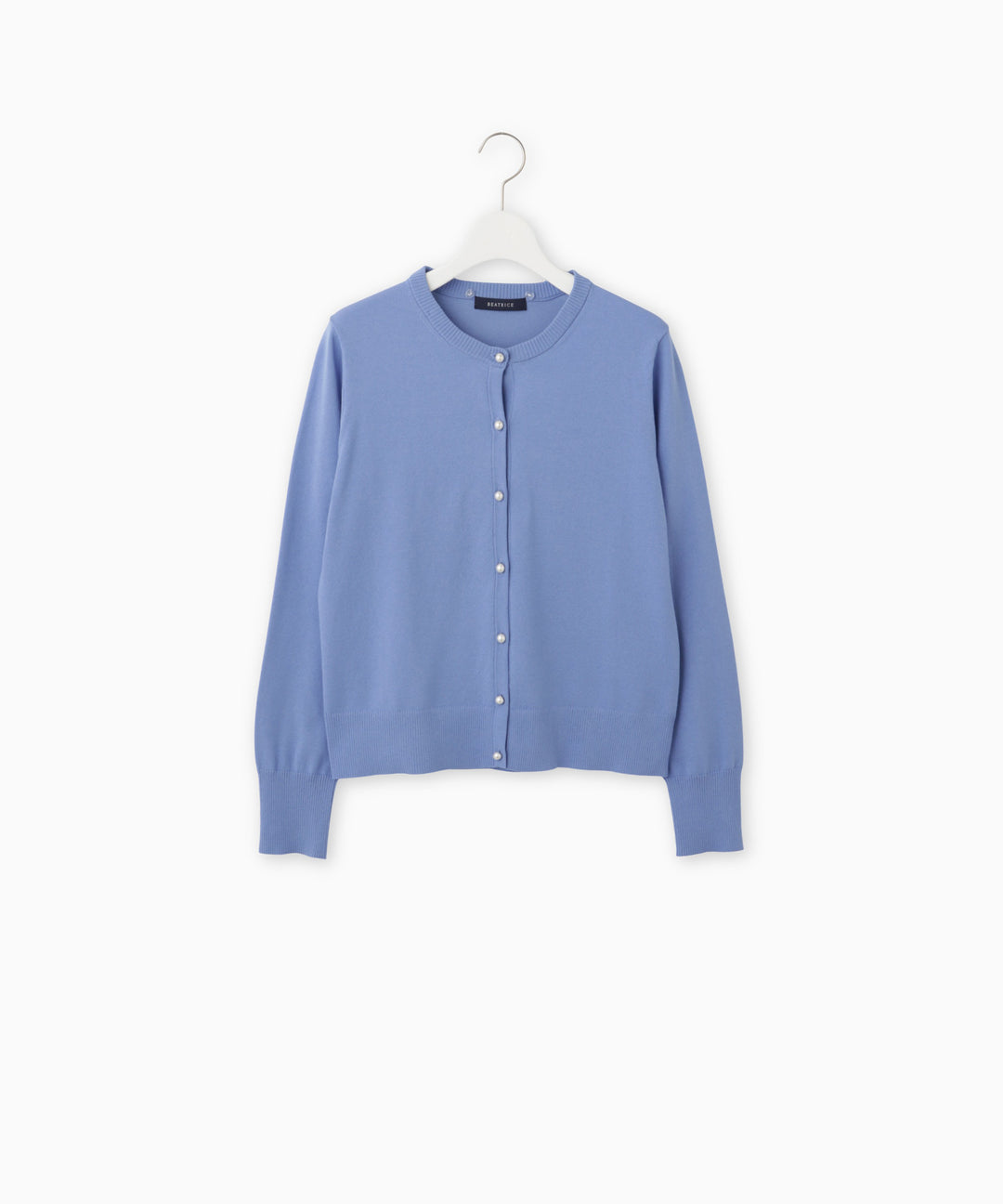 Ruffled Collar Knit Cardigan