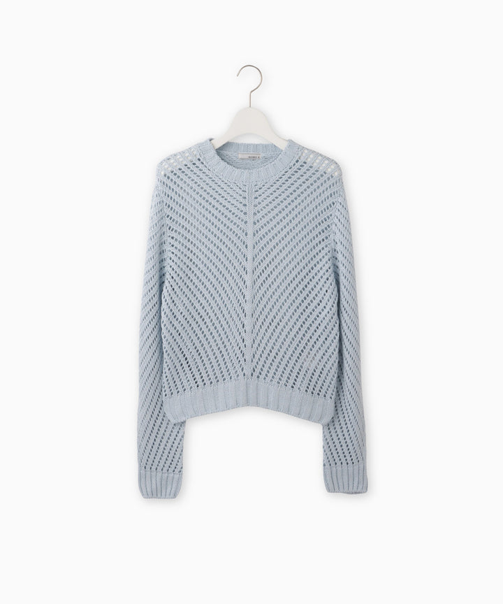 シアーニットトップス