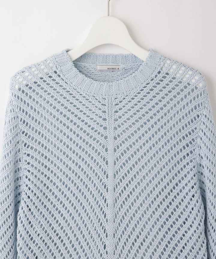 シアーニットトップス