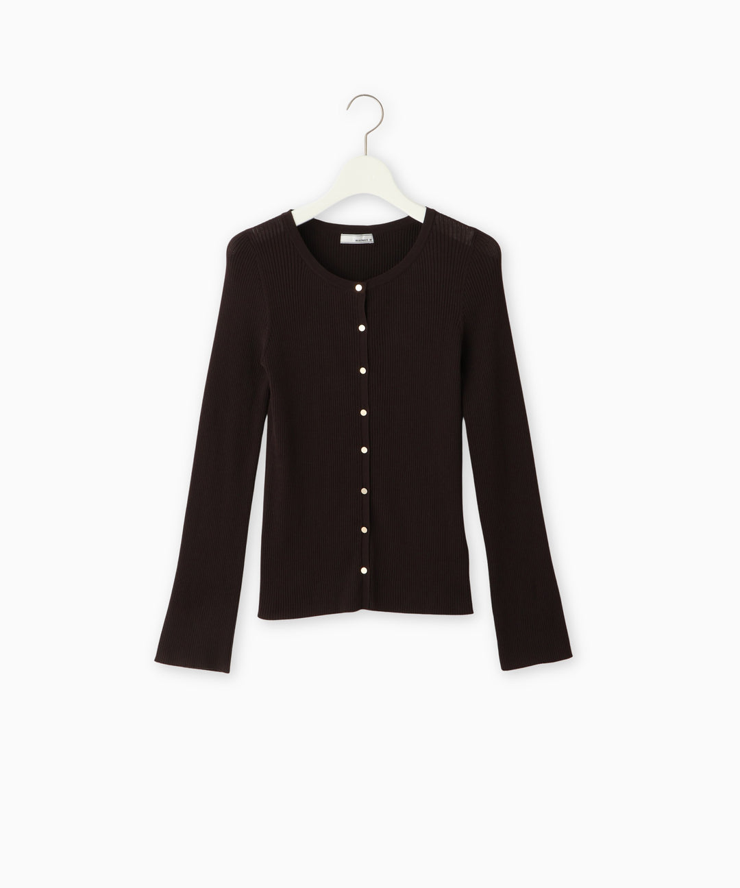 リブニットカーディガン