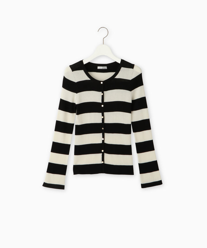 リブニットカーディガン