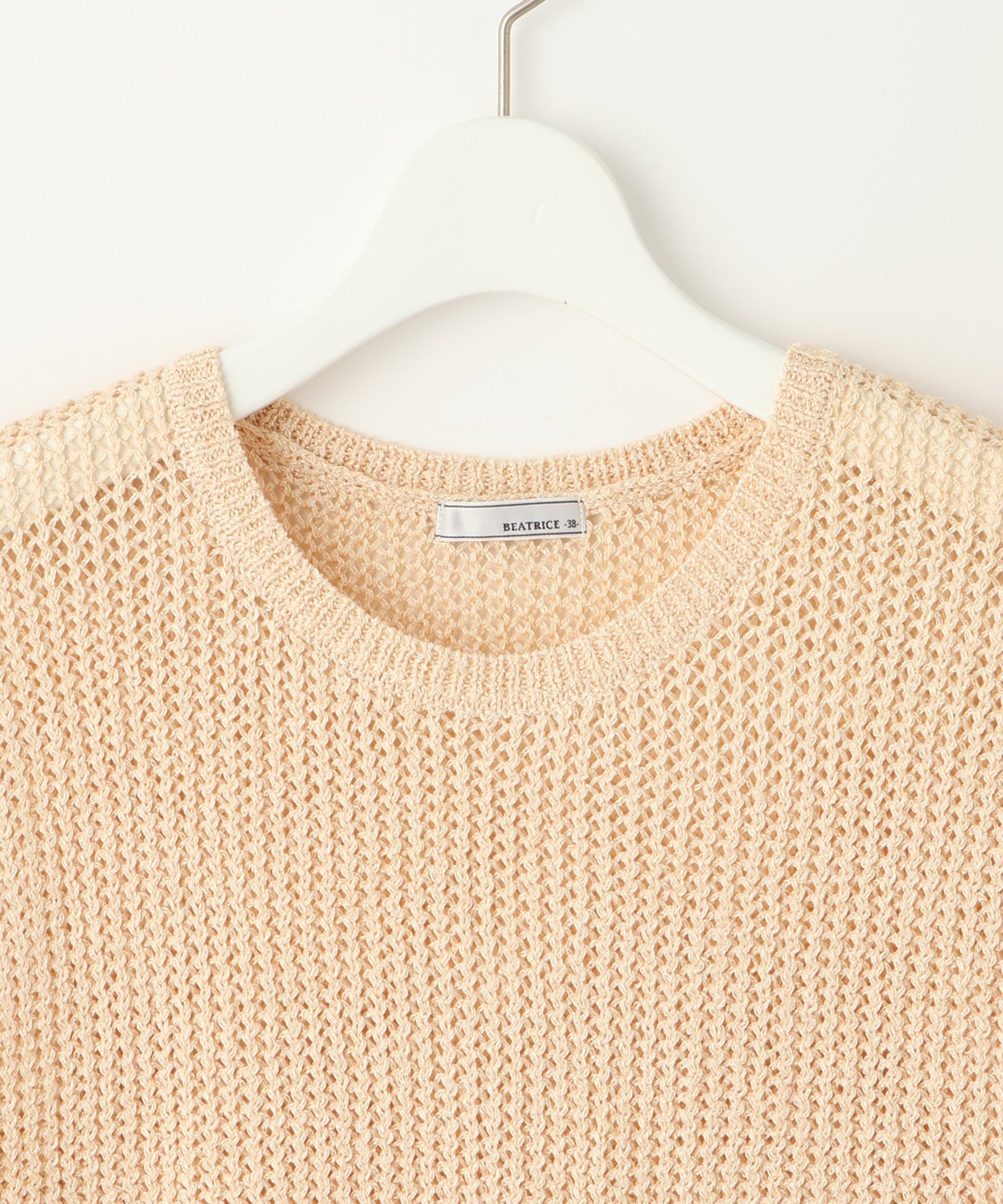 フレンチスリーブメッシュニット – FACE SANS FARD
