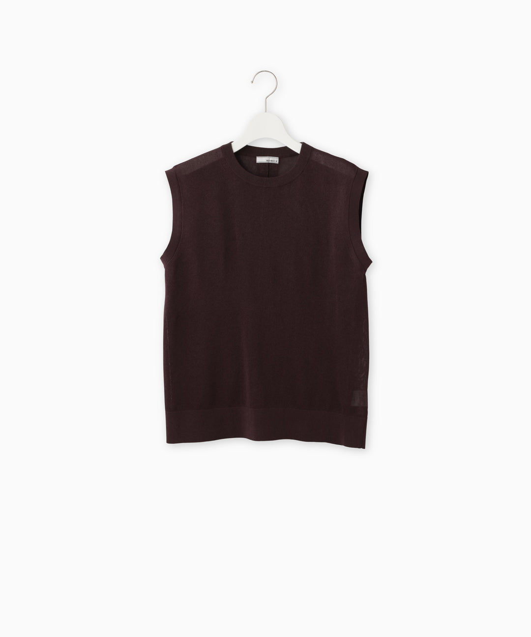 Back Slit Sheer Knit