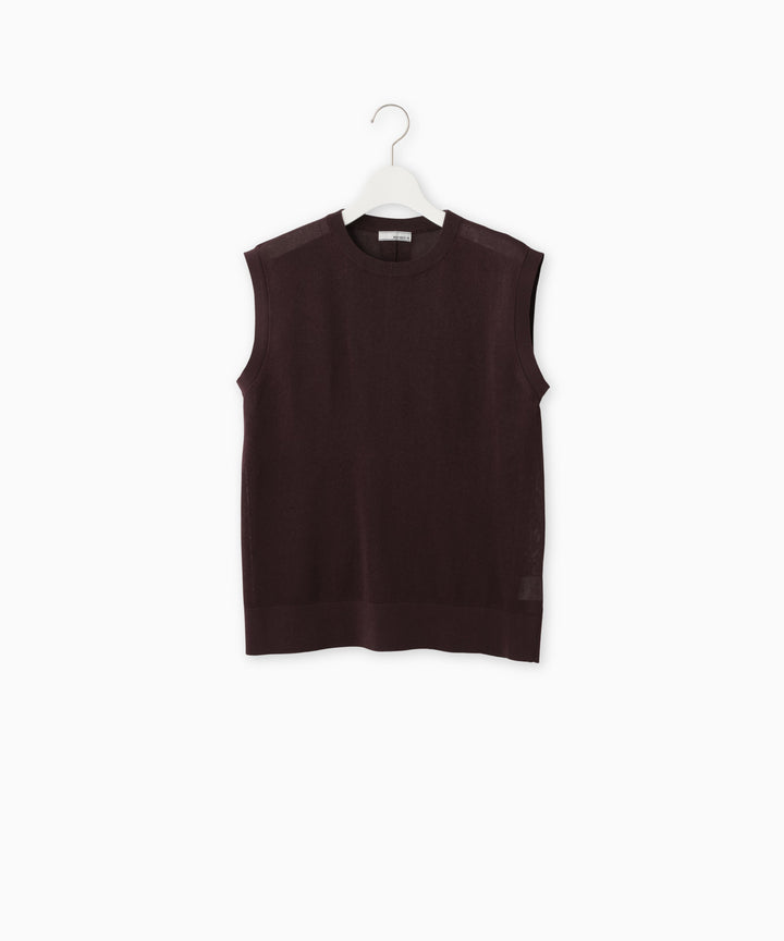 Back Slit Sheer Knit