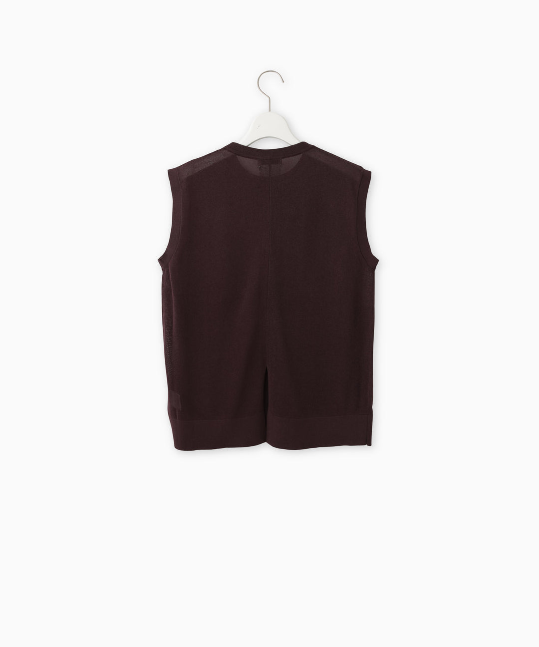 Back Slit Sheer Knit