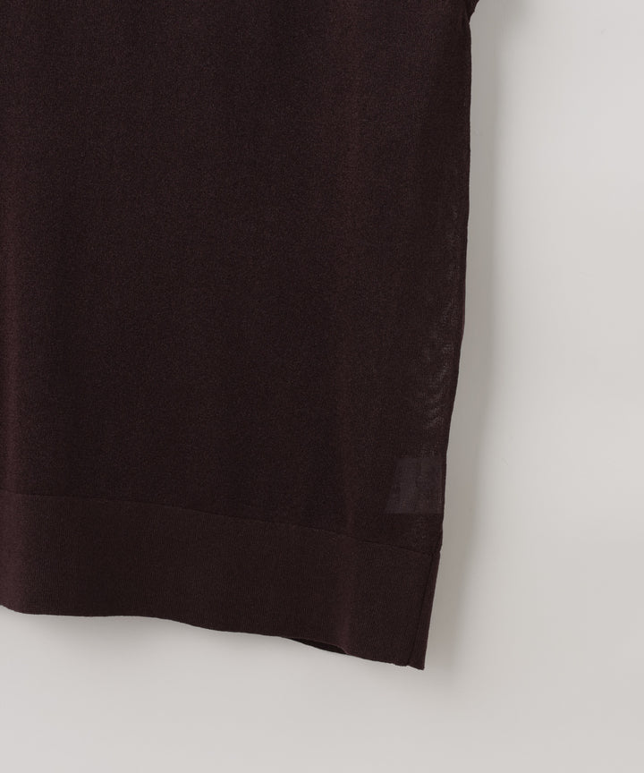 Back Slit Sheer Knit