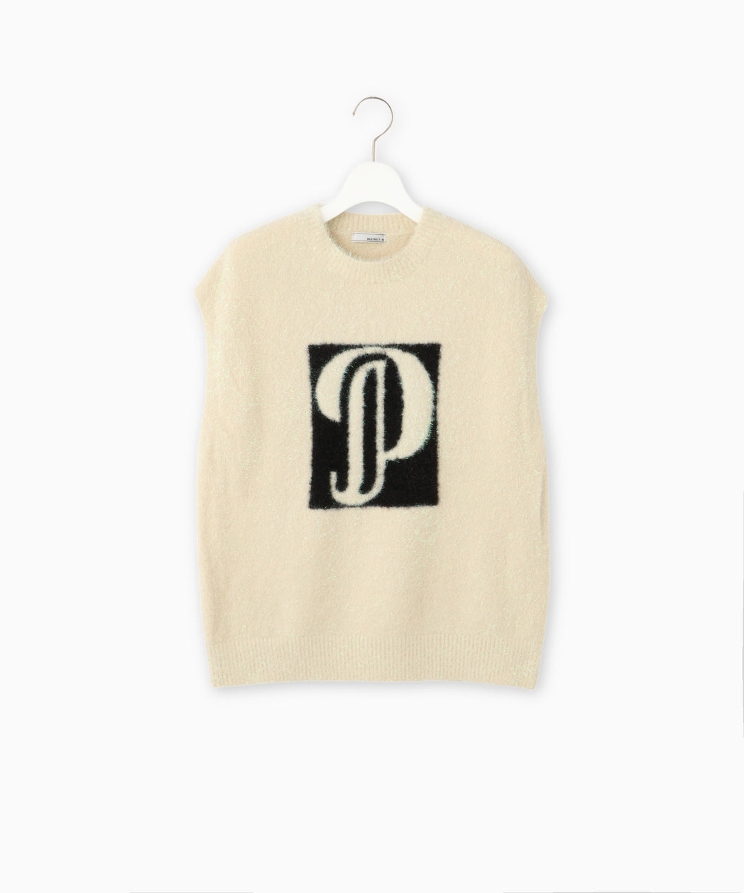 インターシャジャガードニットベスト