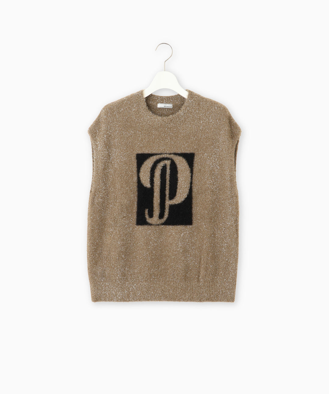 インターシャジャガードニットベスト