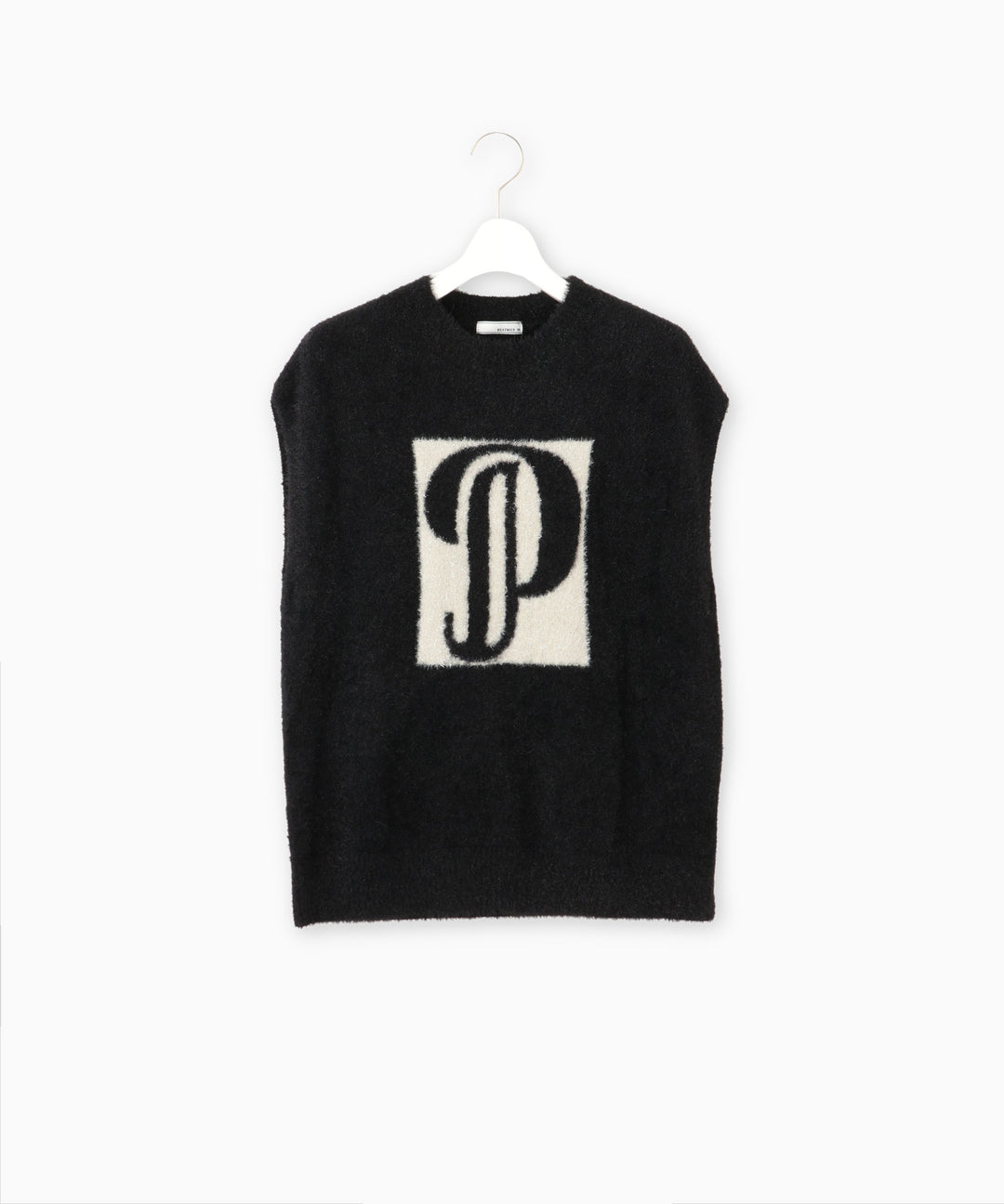 インターシャジャガードニットベスト