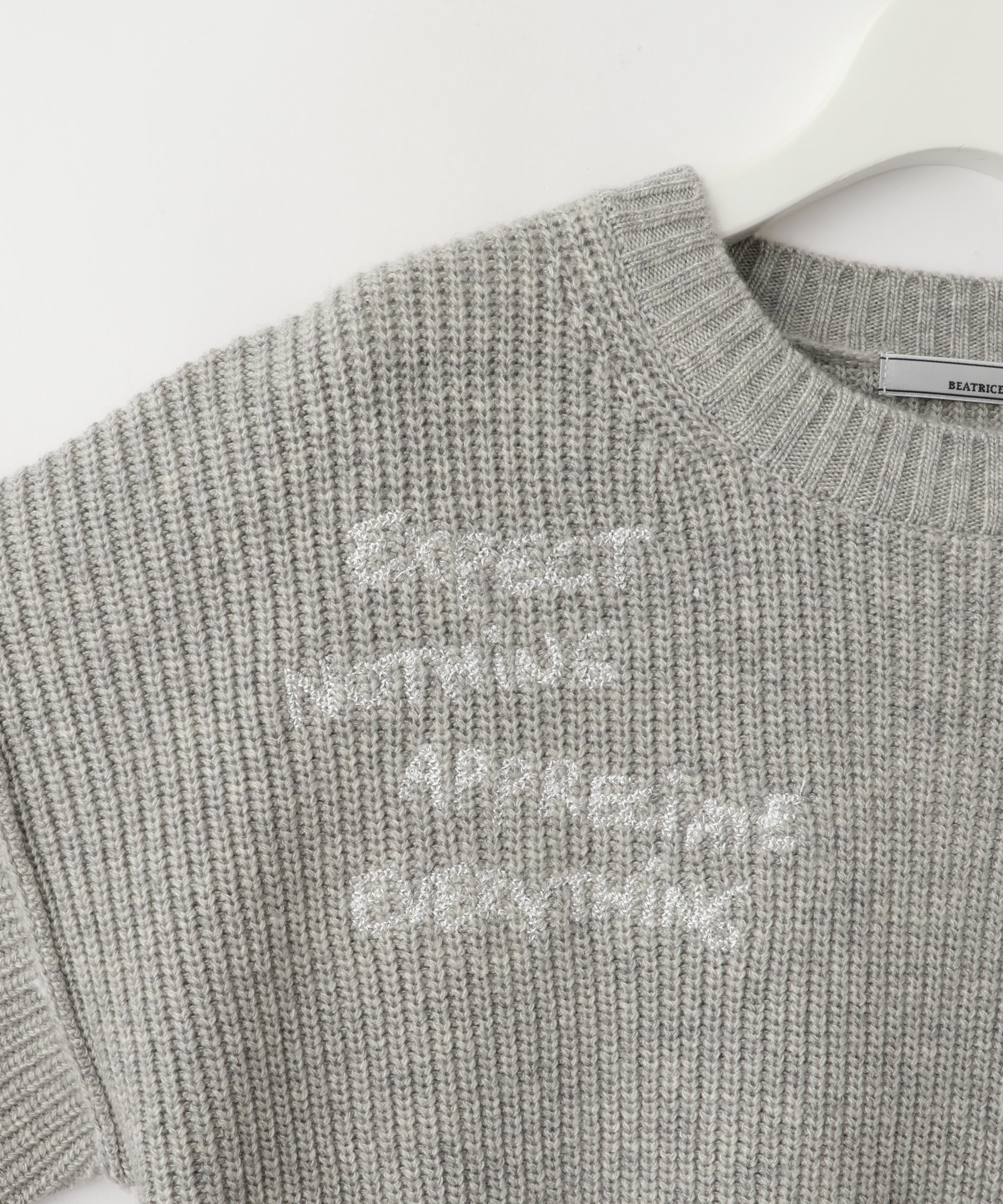 新品タグ付♡シースルー立体刺繍ニットIV メルヘン刺繍ニット[品番：IGAW0003353]｜axes femme（アクシーズ