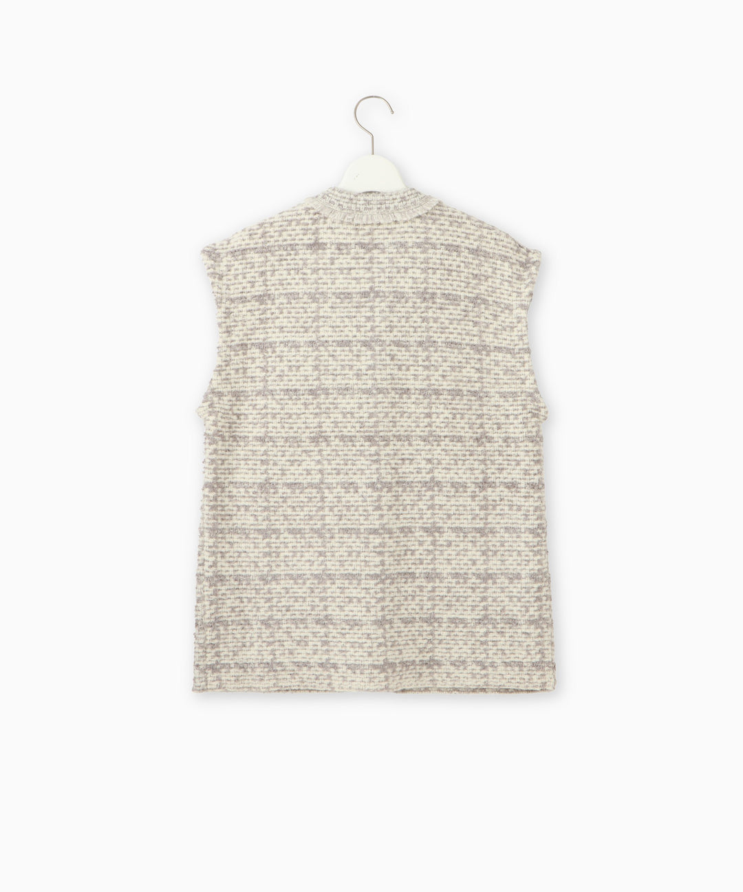 5Gツイードニットジレ