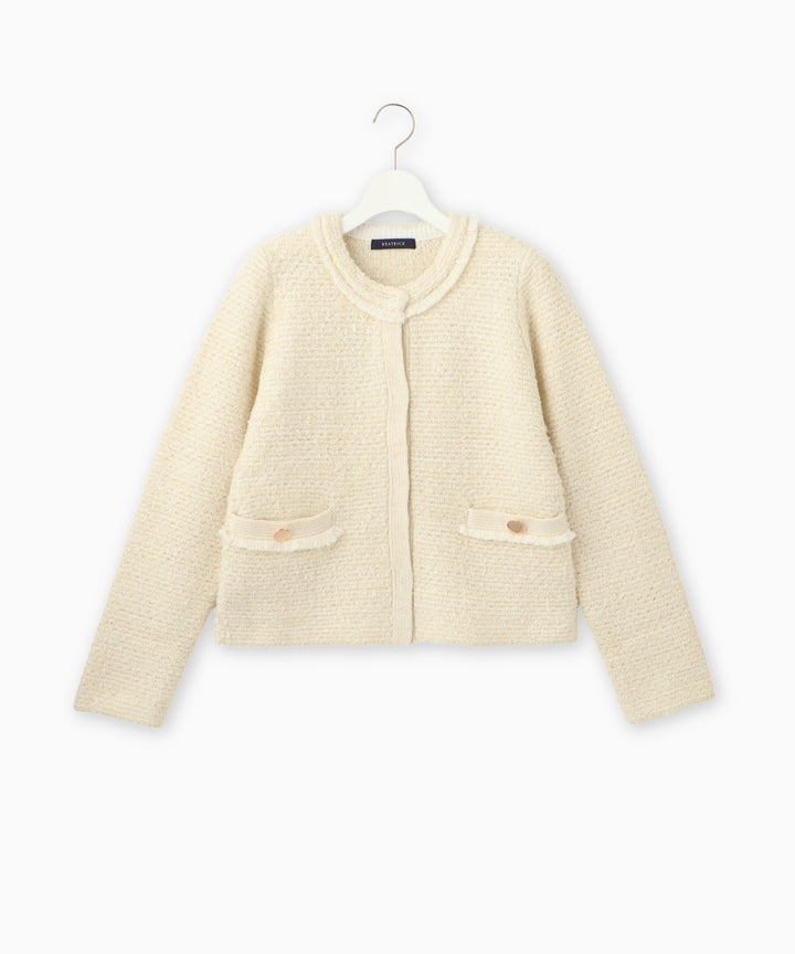 5Gツィードニットジャケット