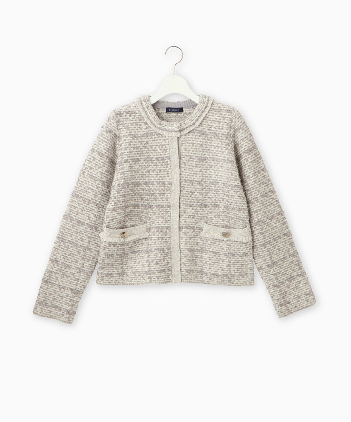 5Gツィードニットジャケット