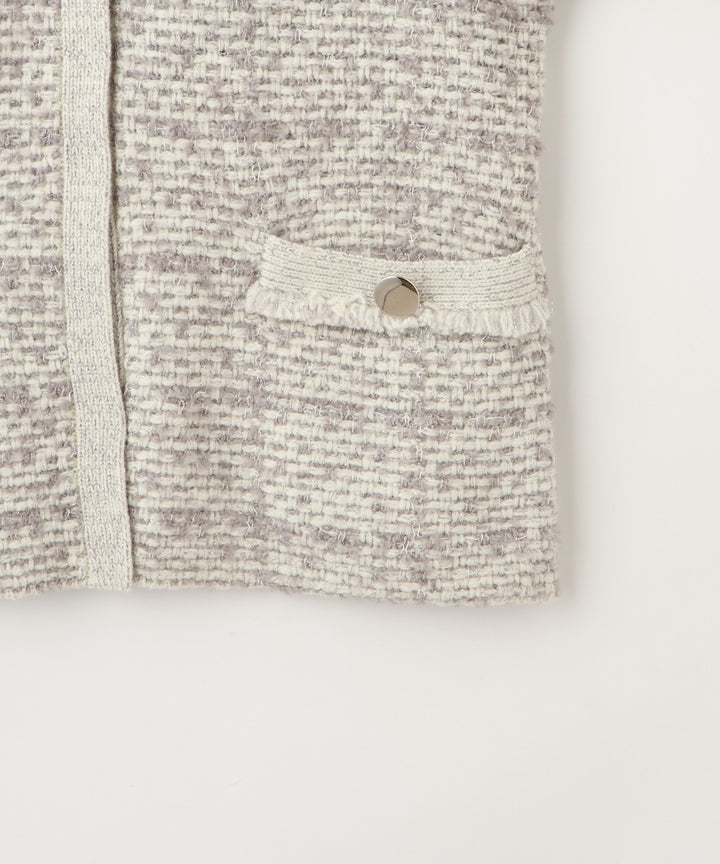 5Gツィードニットジャケット