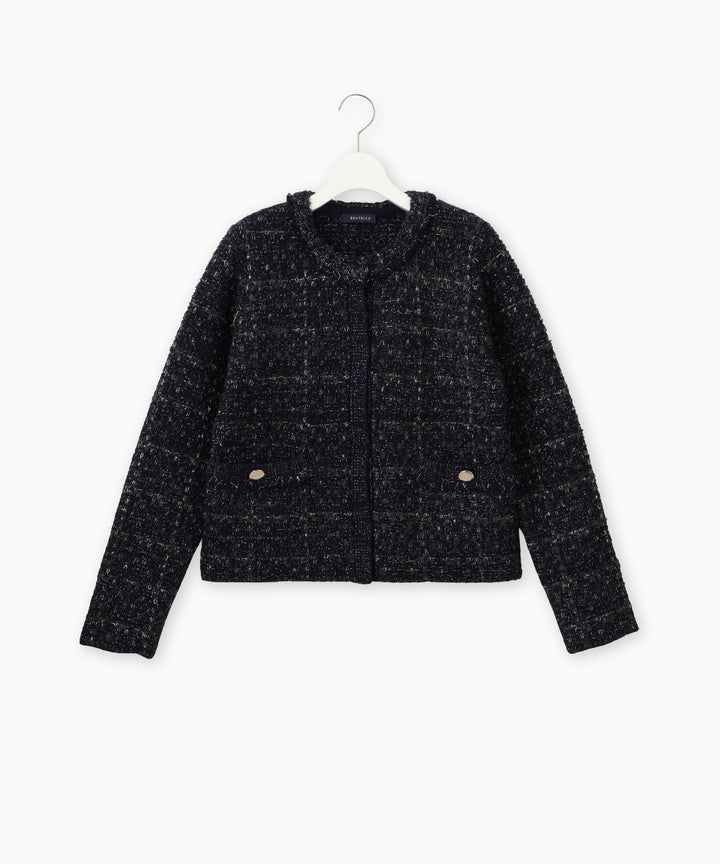 5Gツィードニットジャケット