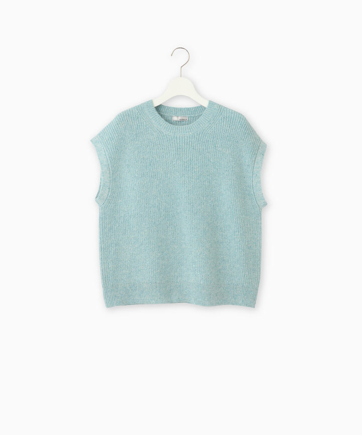 5Gスパンコールモヘヤニットベスト