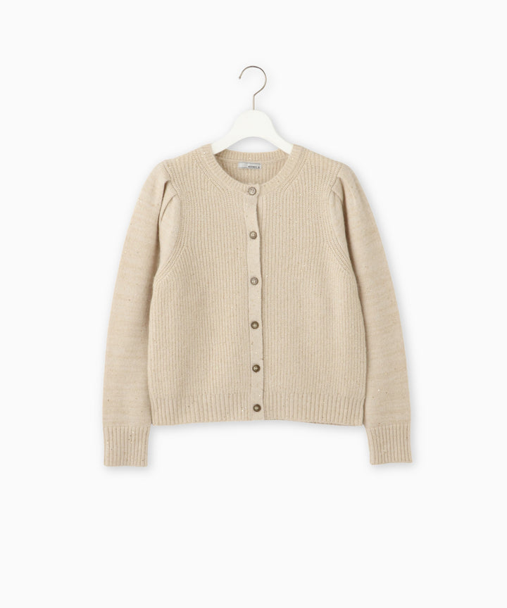 モヘヤスパンコールニットカーディガン