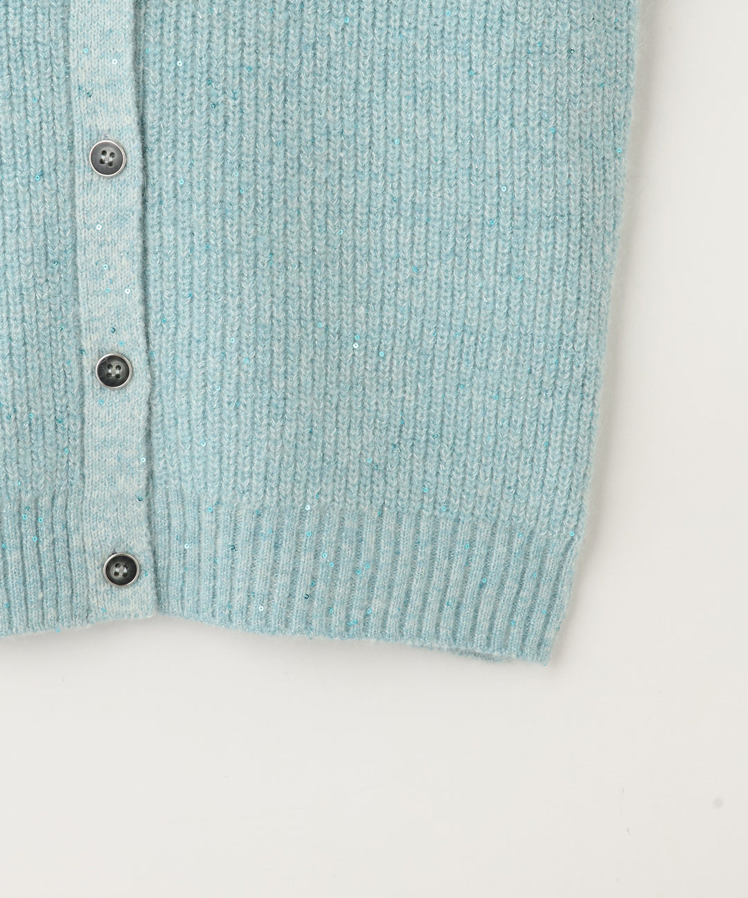 モヘヤスパンコールニットカーディガン