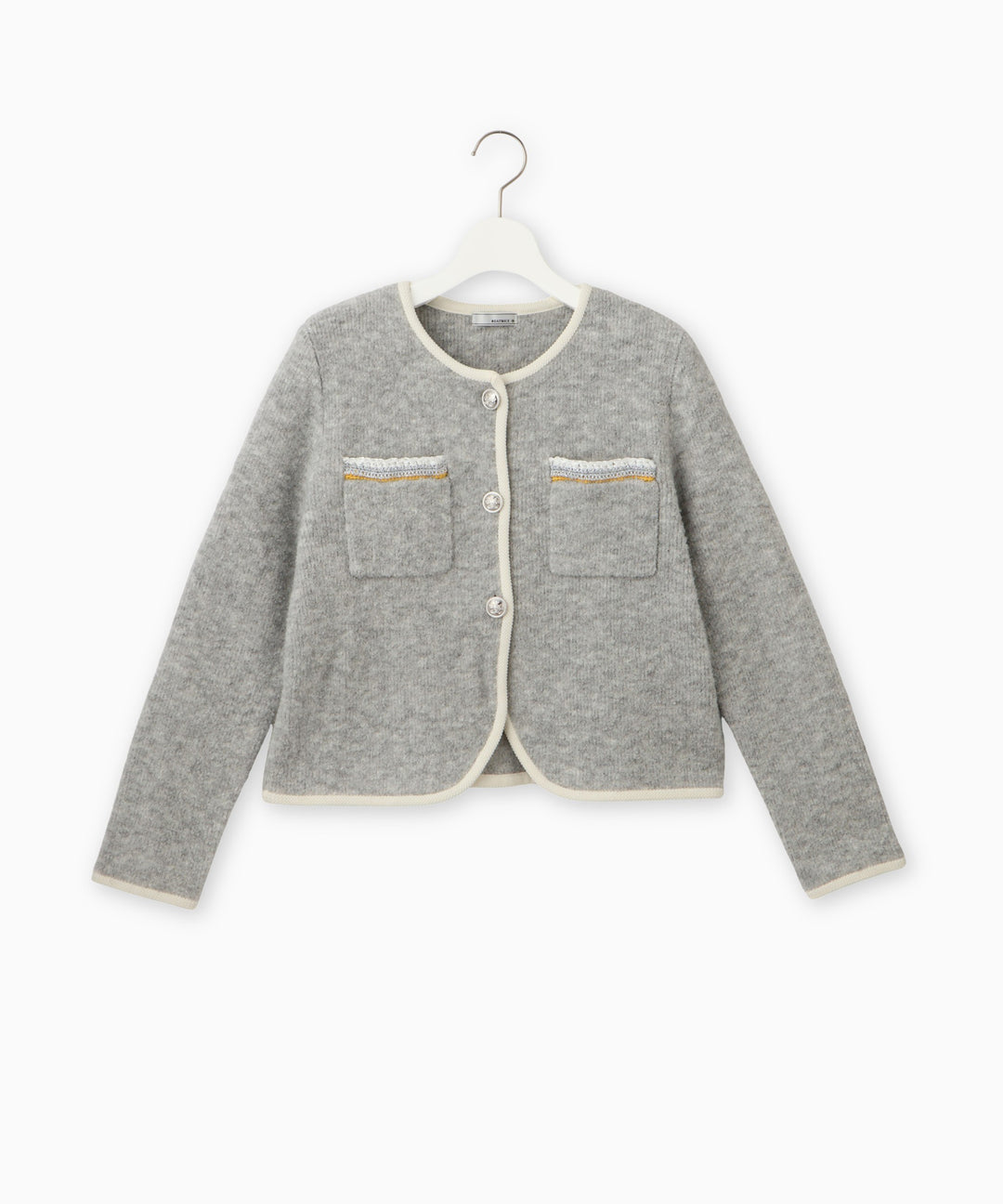 ループツィードニットジャケット