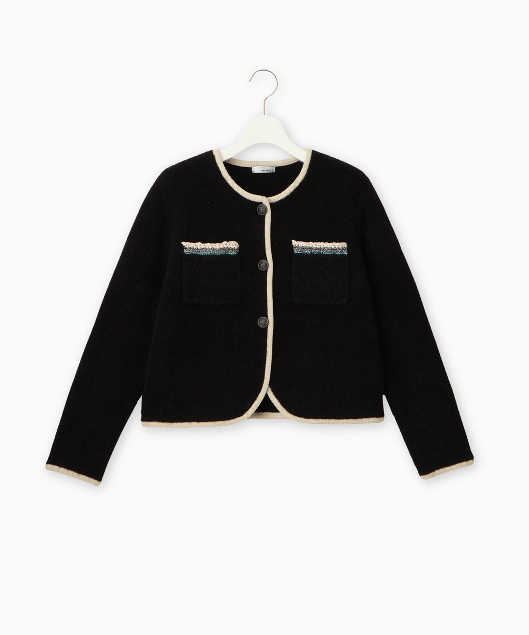 ループツィードニットジャケット