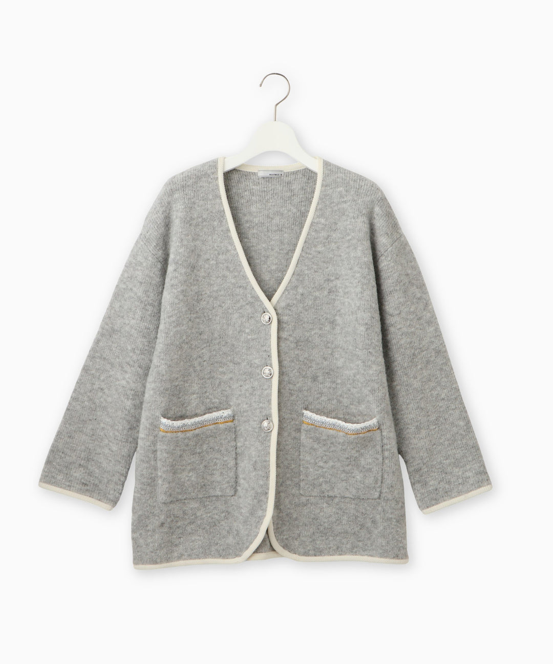 ループツィードニットコーディガン