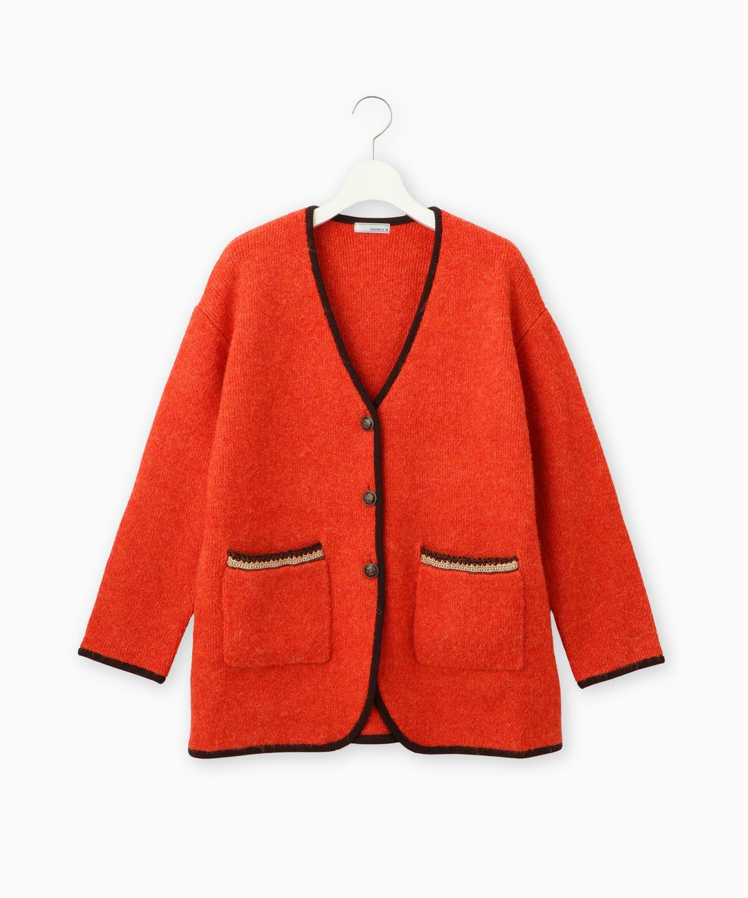 ループツィードニットコーディガン