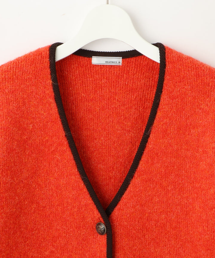 ループツィードニットコーディガン